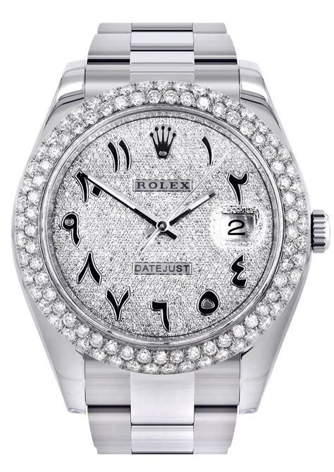 rolex arabic dial rose|Rolex watch with arabic numbers.